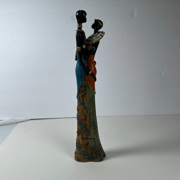 Vintage 13” St Thomas Man Woman Standing In Love Statue Figurine Primitive Decor - Picture 15 of 16